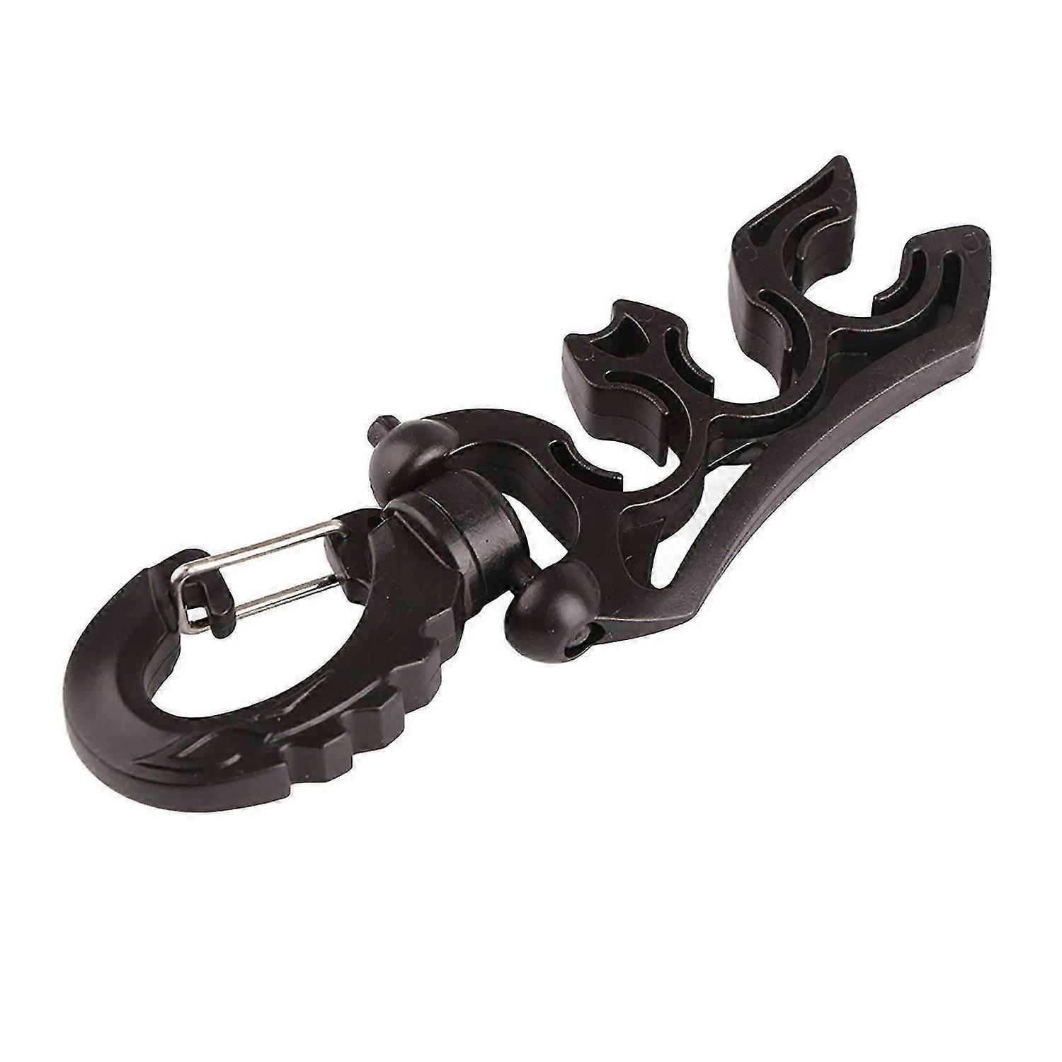 Keep Diving Diving Underwater Plastic Double Bcd Hose Holder With Clip Buckle Hook