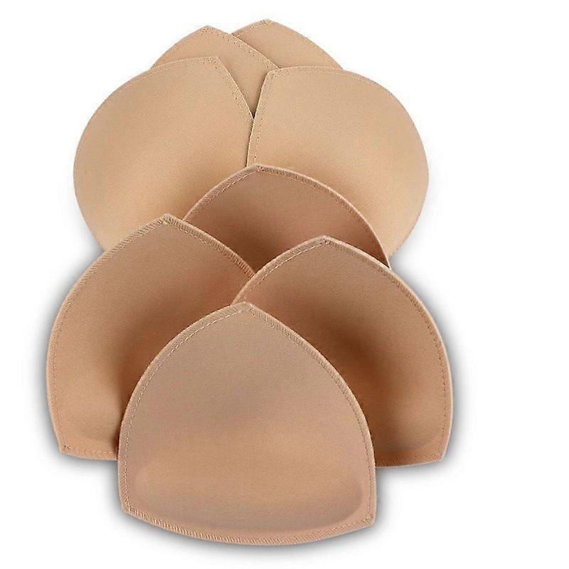 Bra Pads Inserts 4 Pairs Sewn Edges Breast Padding