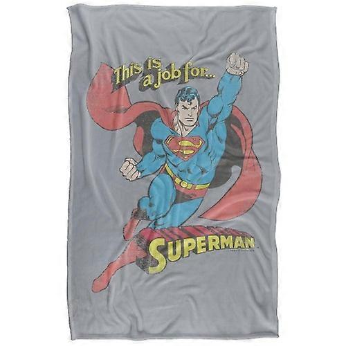 Superman On The Job Soft Touch Blanket