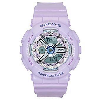Casio Baby-G Analog Digital Resin Strap Purple Dial Quarz BA-110MC-6A 100M Damenuhr