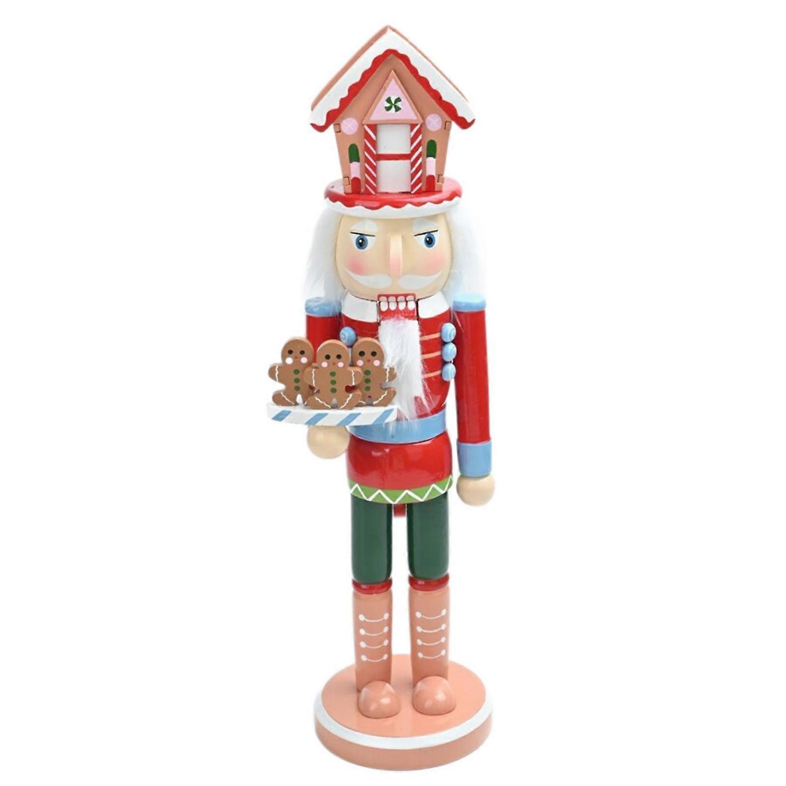 Nutcracker with Tray Christmas Nutcracker Soldier Festive for Mantel