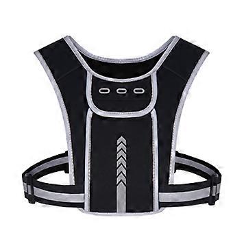 Adjustable Running Vest Phone Holder Breathable Lightweight Running Chest Pack Reflective Vest for Running, Cycling Multicolor
