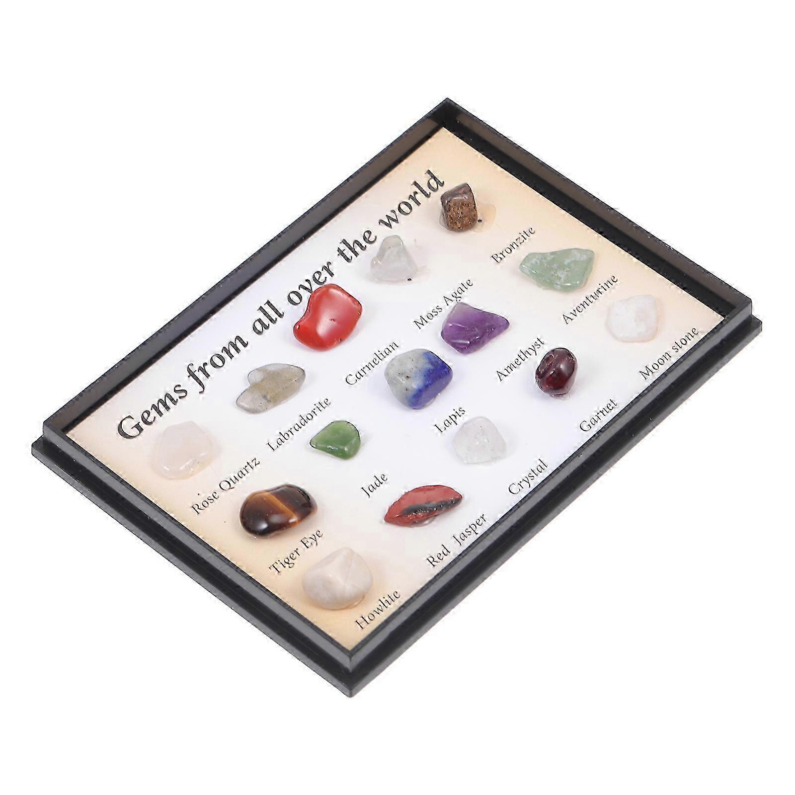 Natural Stone Specimen Mini Gemstone compatible with Learners Use 1Set