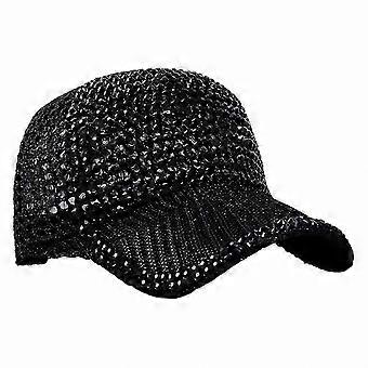 Rhinestone Baseball Cap, Lightweight Adjustable Outdoor Sports Hat for Sun Protection GIX