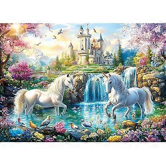 Jigsaw Puzzles for Adults Unicorn Castle Landscape VV996