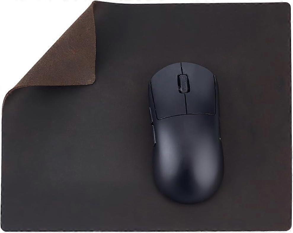 Cowhide Mouse Pad Rectangle Coconut Brown 260x210x1.5mm