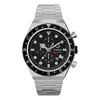 Timex Q Męski chronograf z trzema strefami czasowymi TW2V69800