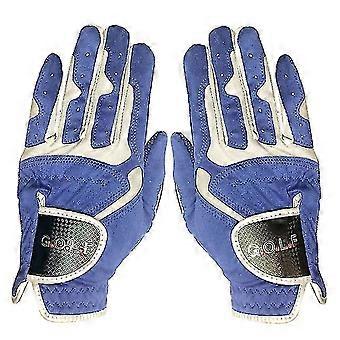 Heren Golf Handschoen Een Pc Paar 2 Kleur opties Verbeterde Grip Systeem Cool Comfortabel Blauw Wit Kleur Linker Rechterhand Nieuw