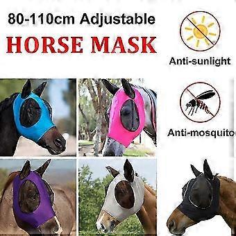 UV-Blocking Stretch Horse Fly Mask