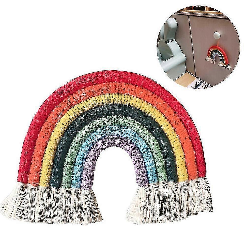 Handmade Cotton Rainbow Wall Hanging