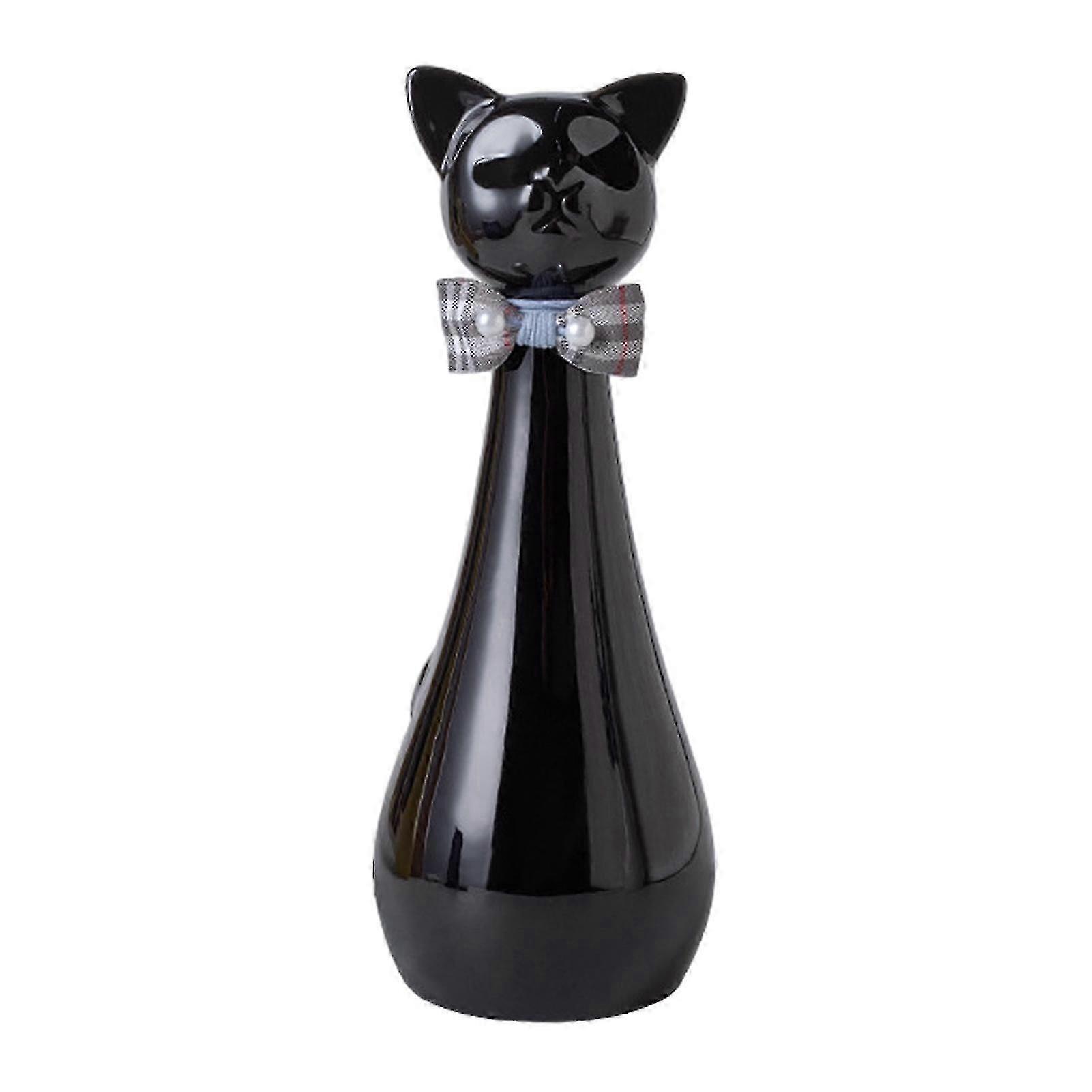 Stable Cat Shaped Ceramic Urn