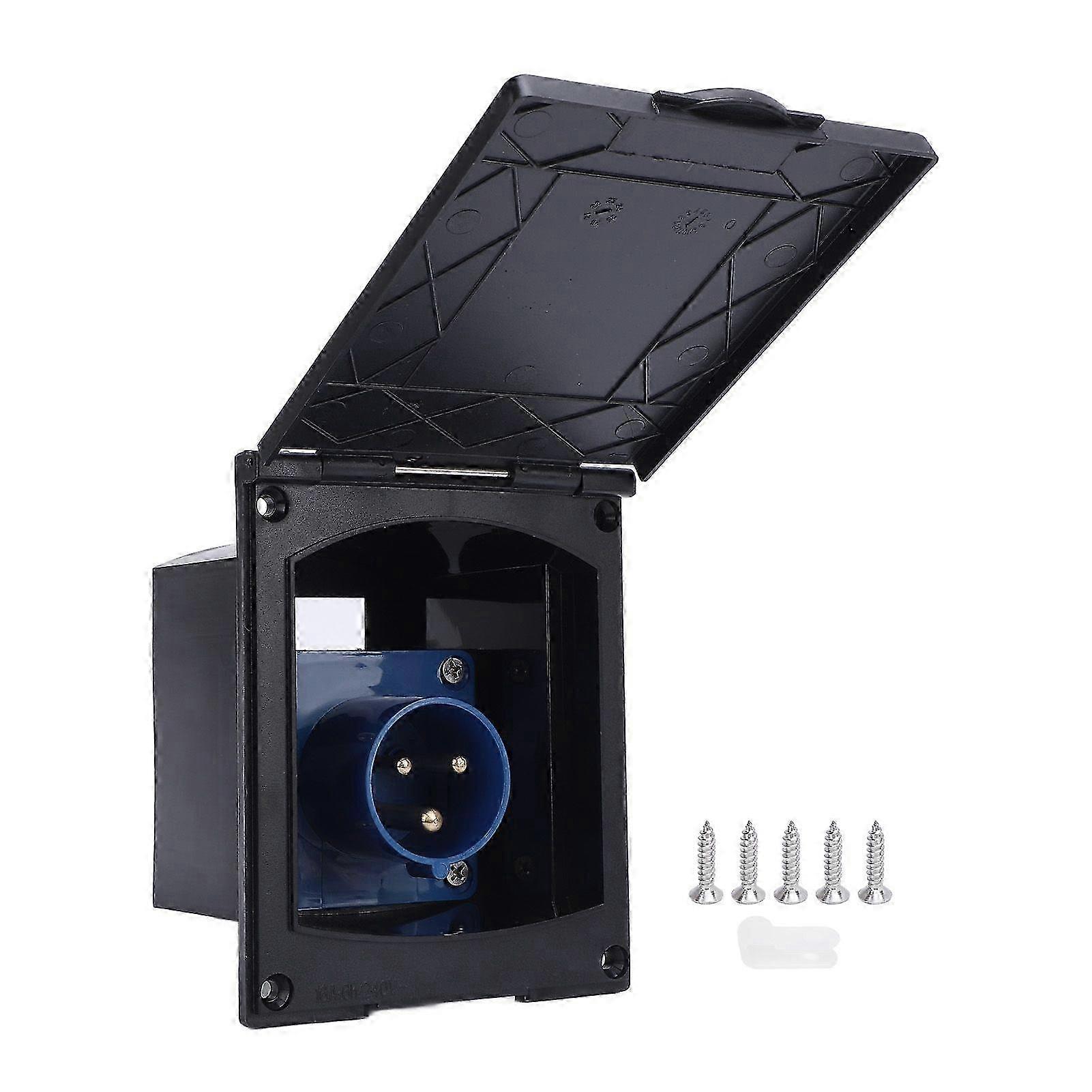 Weatherproof 16A RV Power Inlet Box