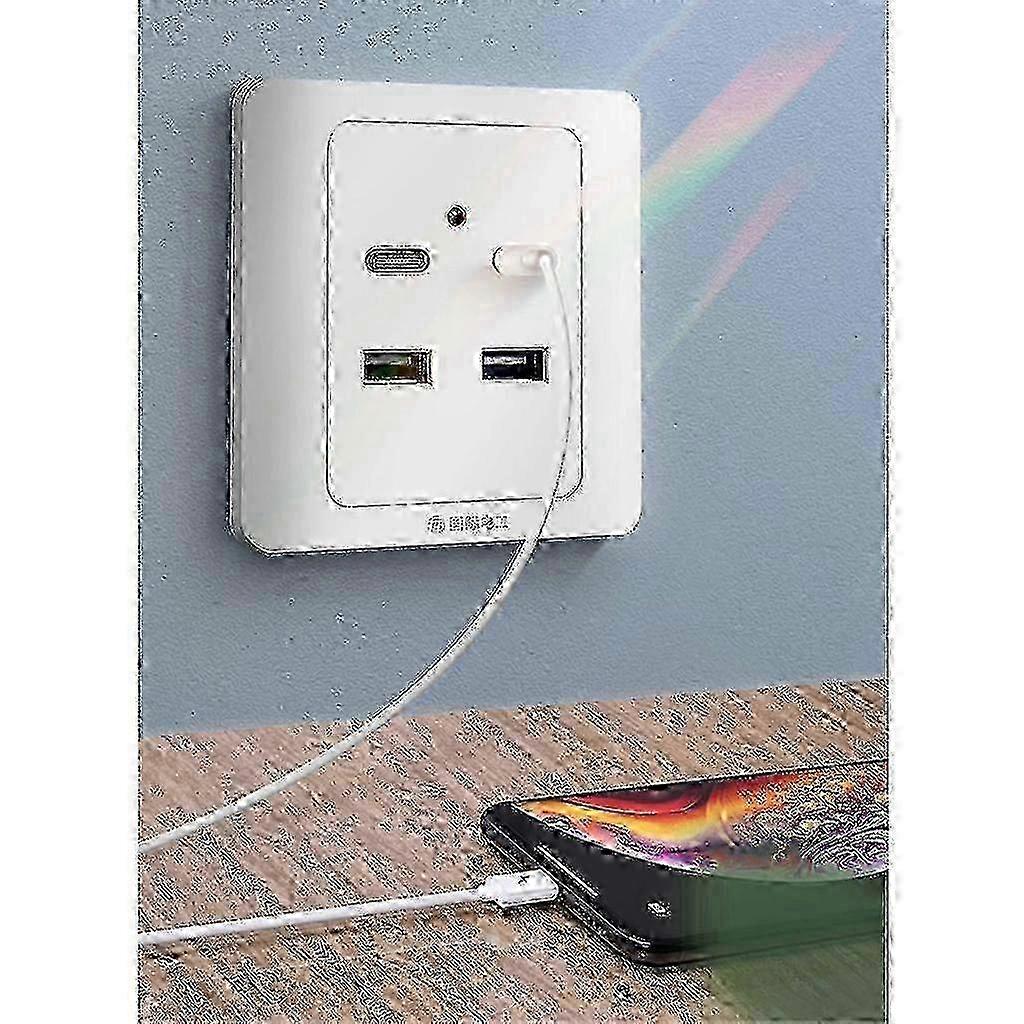 18W Adaptive USB Type-C Wall Socket