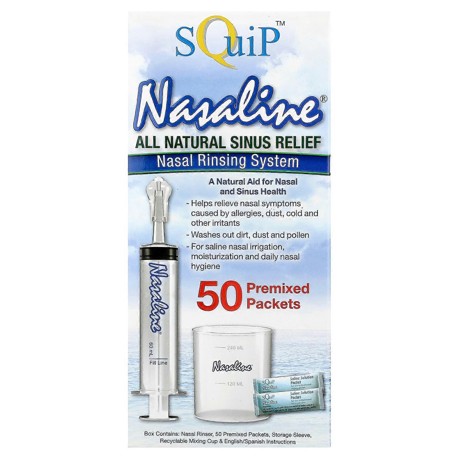 Squip, Nasaline, Nasal Rinsing System , 54 Piece Kit
