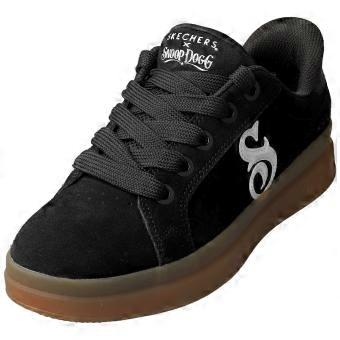 Skechers Snoop Dogg Courtside Womens Fashion Trainers in Black White