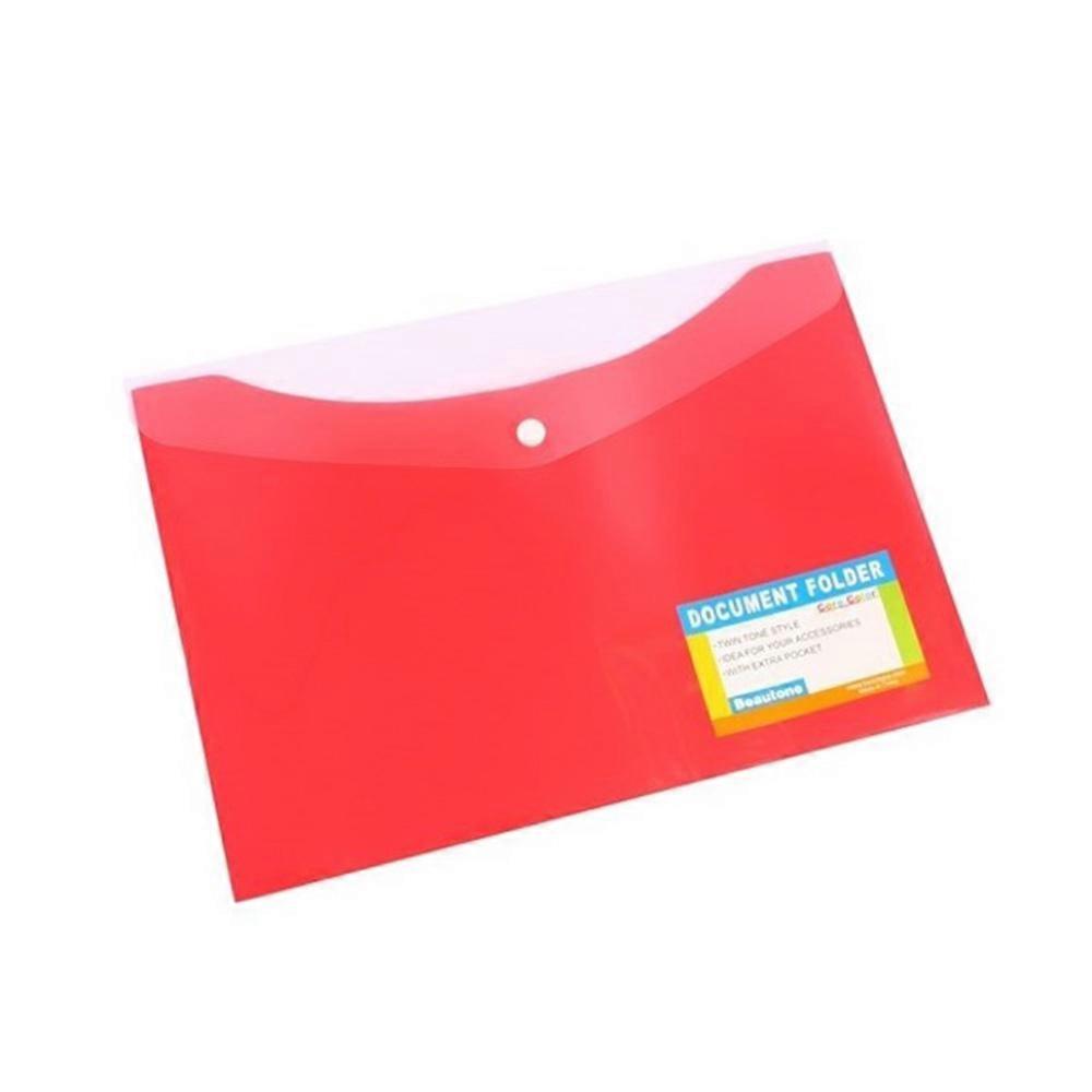 MELON Bantex A4 Durable Tear Resistant Document Wallet with Secure Button