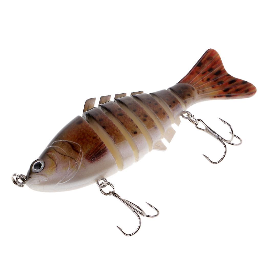 Multi Sections 7 Segments Fishing Lure Treble Hook 3D Eyes Hard Baits 03