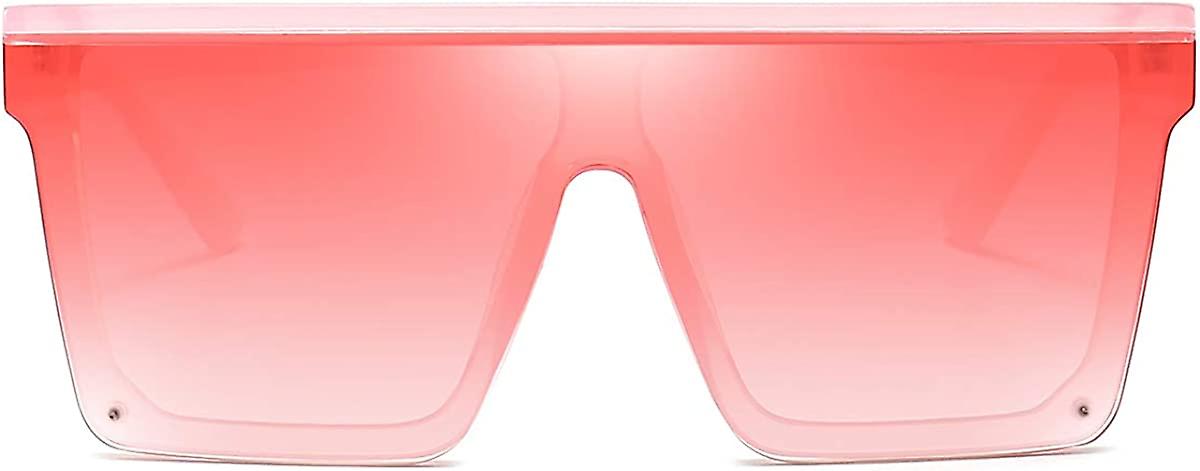 Square Oversized sluneční brýle pro ženy Muži Móda Flat Top Big Black Frame Shades Ubiuo