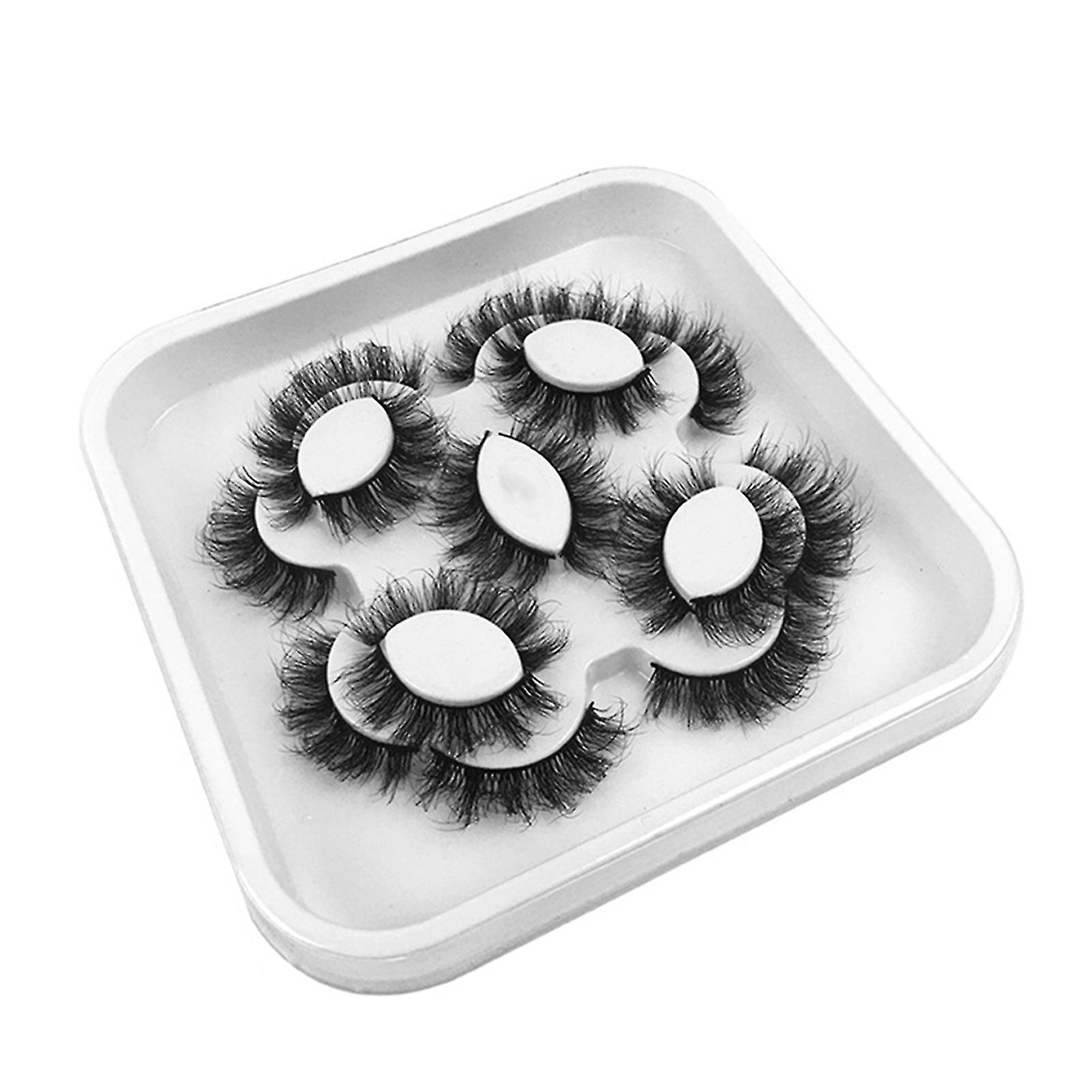 9 Pairs False Eyelashes Multilayered Bushy Curling Up Lashes