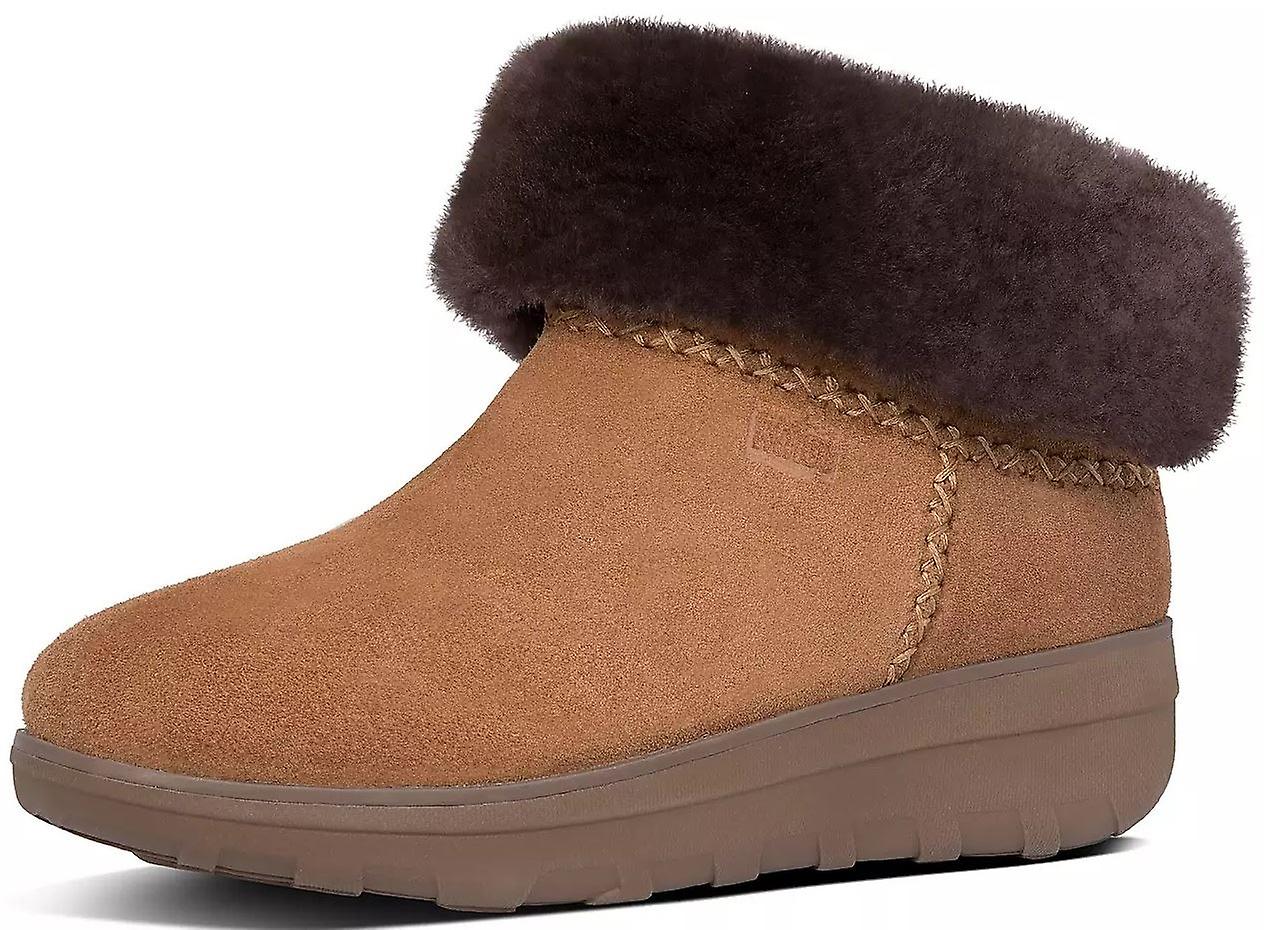 Fitflop Mukluk Shorty iii Chestnut Womens Suede Ankle Boots