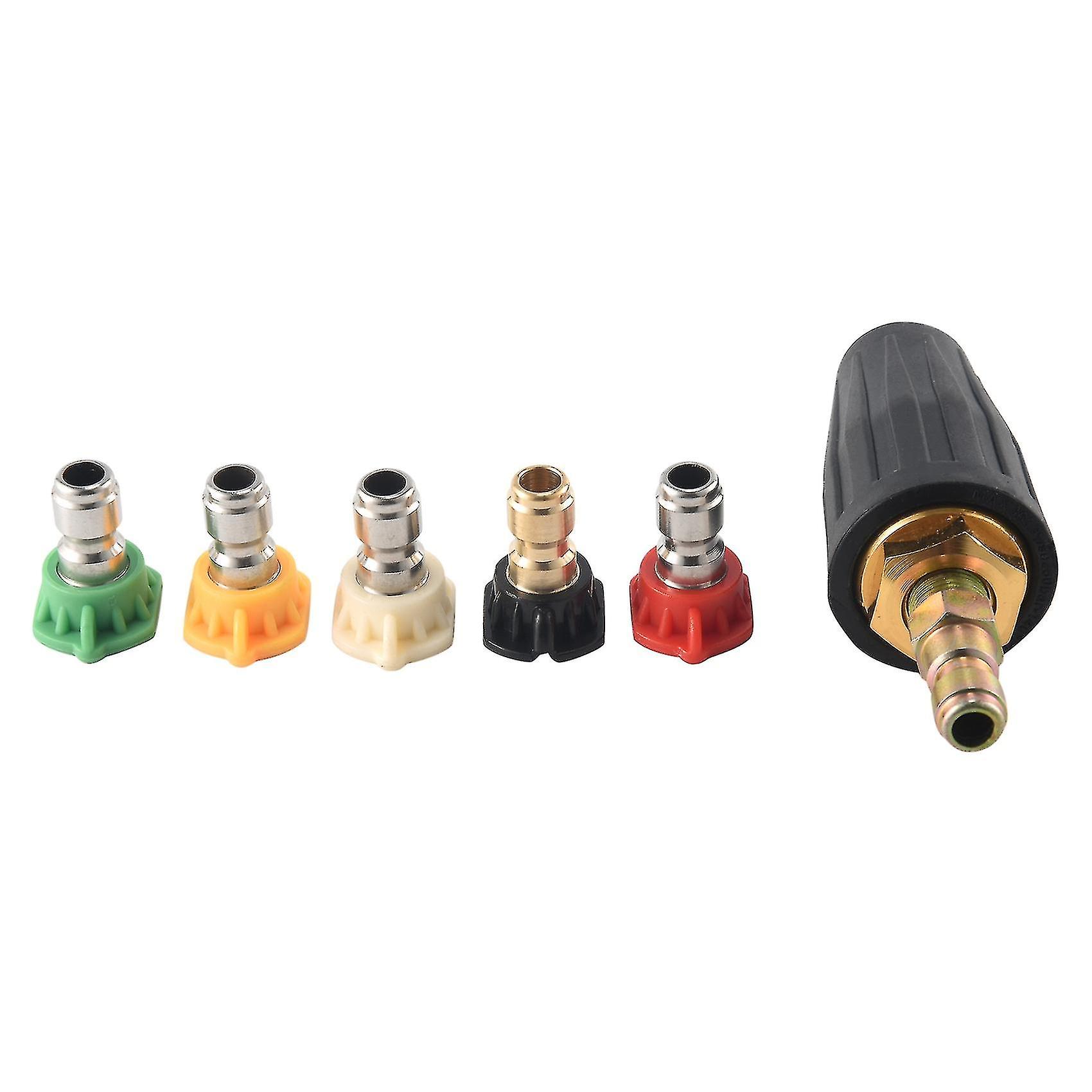 3600 PSI Turbo Nozzle Kit With Rotating Tip & 5 Interchangeable Tips – 1/4" Quick Connect