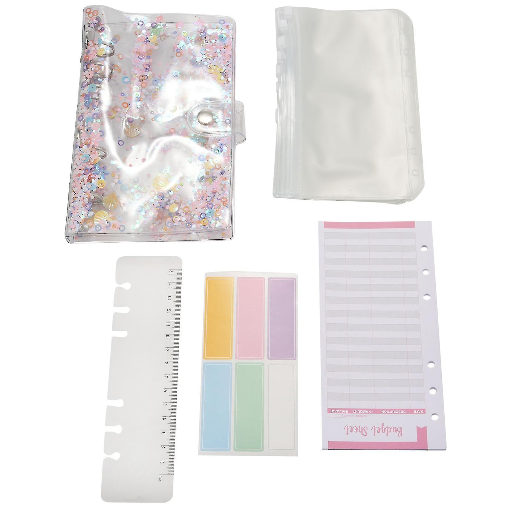 28 Pcs A6 Binder Budget Envelopes Money Envelopes,pvc With Transparent Budget Bag,budget Sheet,colo