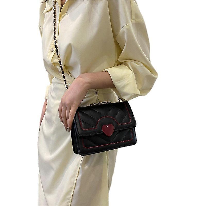 Women Handbag All-match Messenger Texture Chain Mini Square