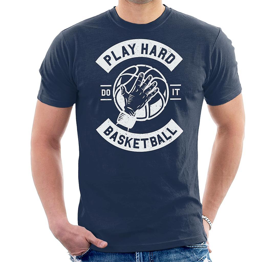 Grać ciężko Koszykówka męska koszulka