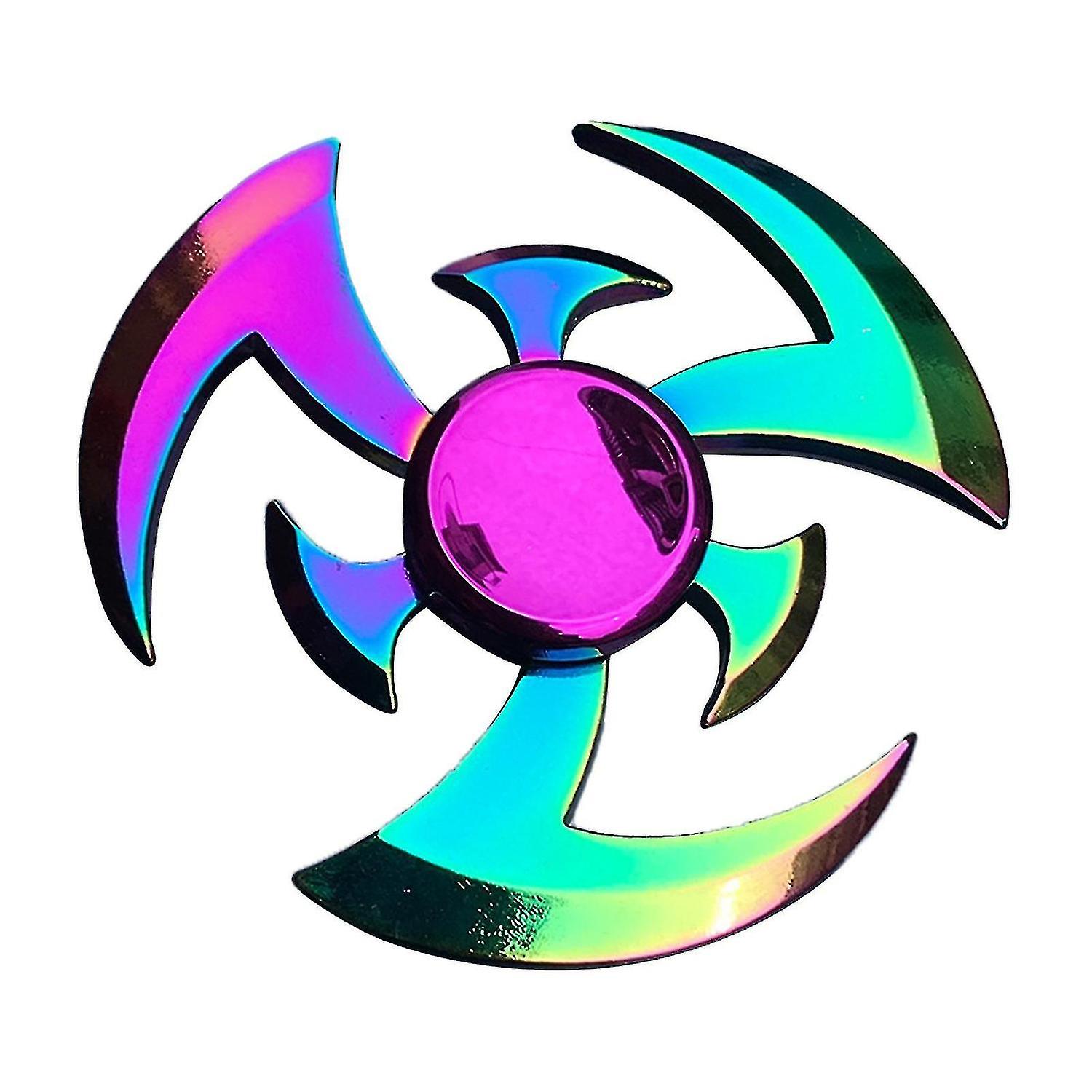 Baiminghand Spinner Decorative Anti anxiety Multi color Metal Rainbow Fidget Spinner For Office