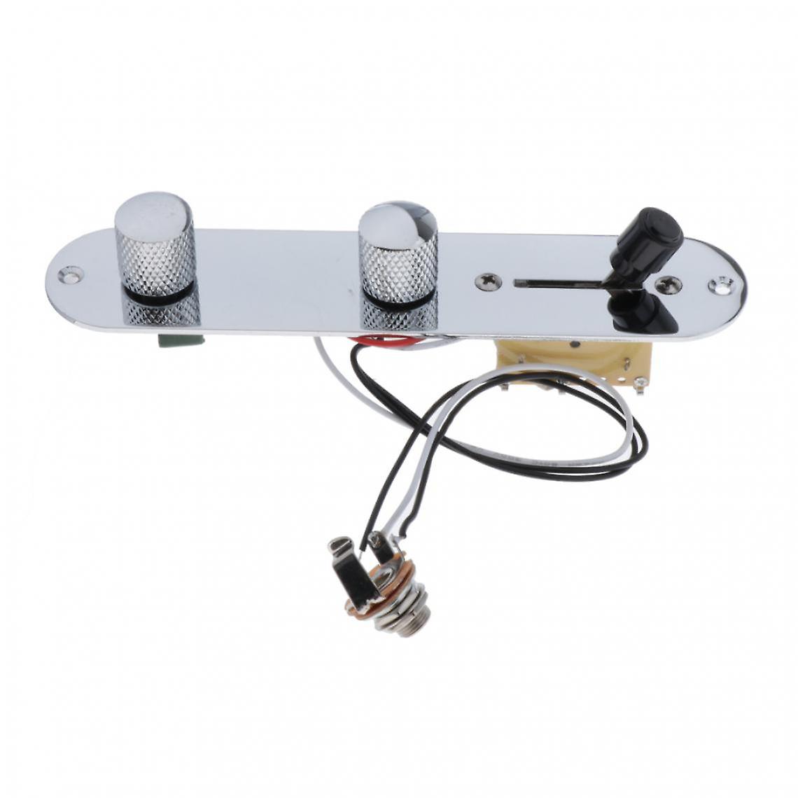 Way Pre-wired Pickup Plate Bridge Replacement For Electric Guitar