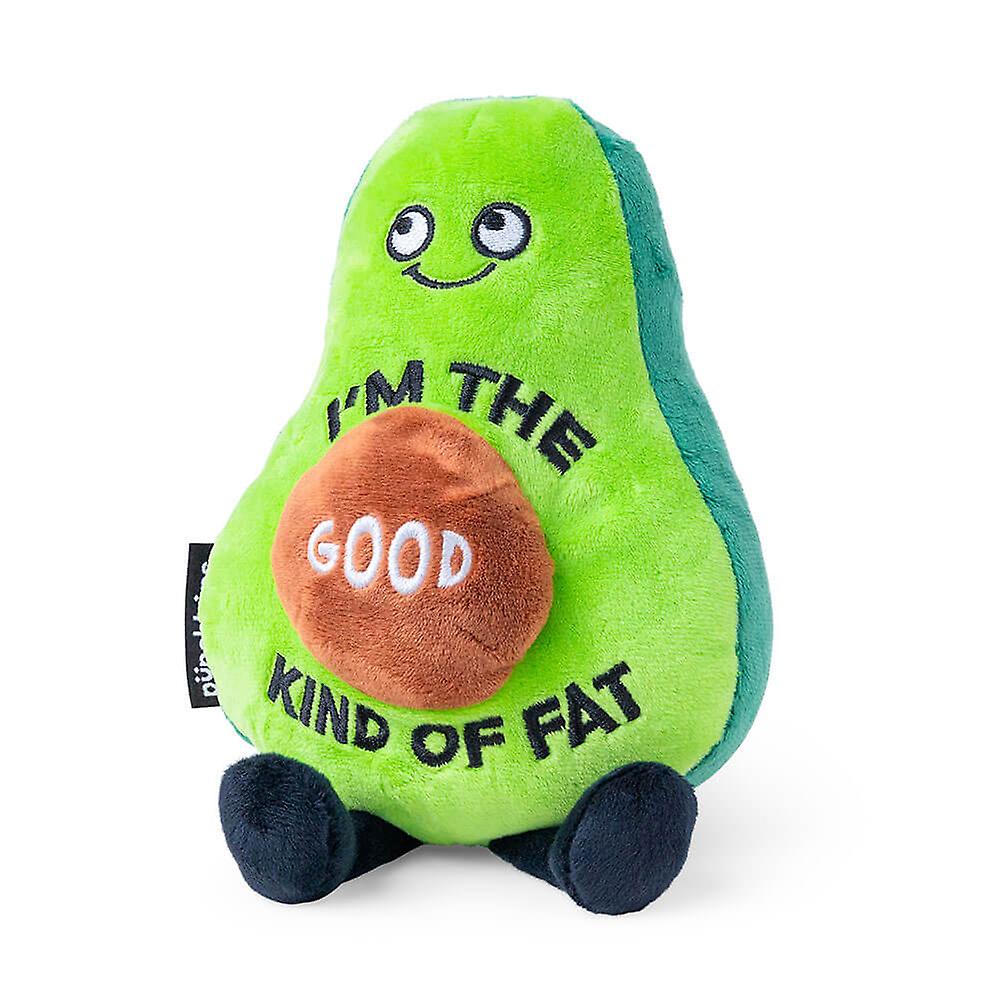 Official Punchkins Im the Good Kind of Fat Avocado Plush Ultra Soft Embroidered