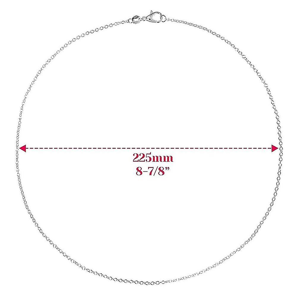 30 Pack Necklace Chains With Clasp Bails Dangle Charms For Jewelry Making