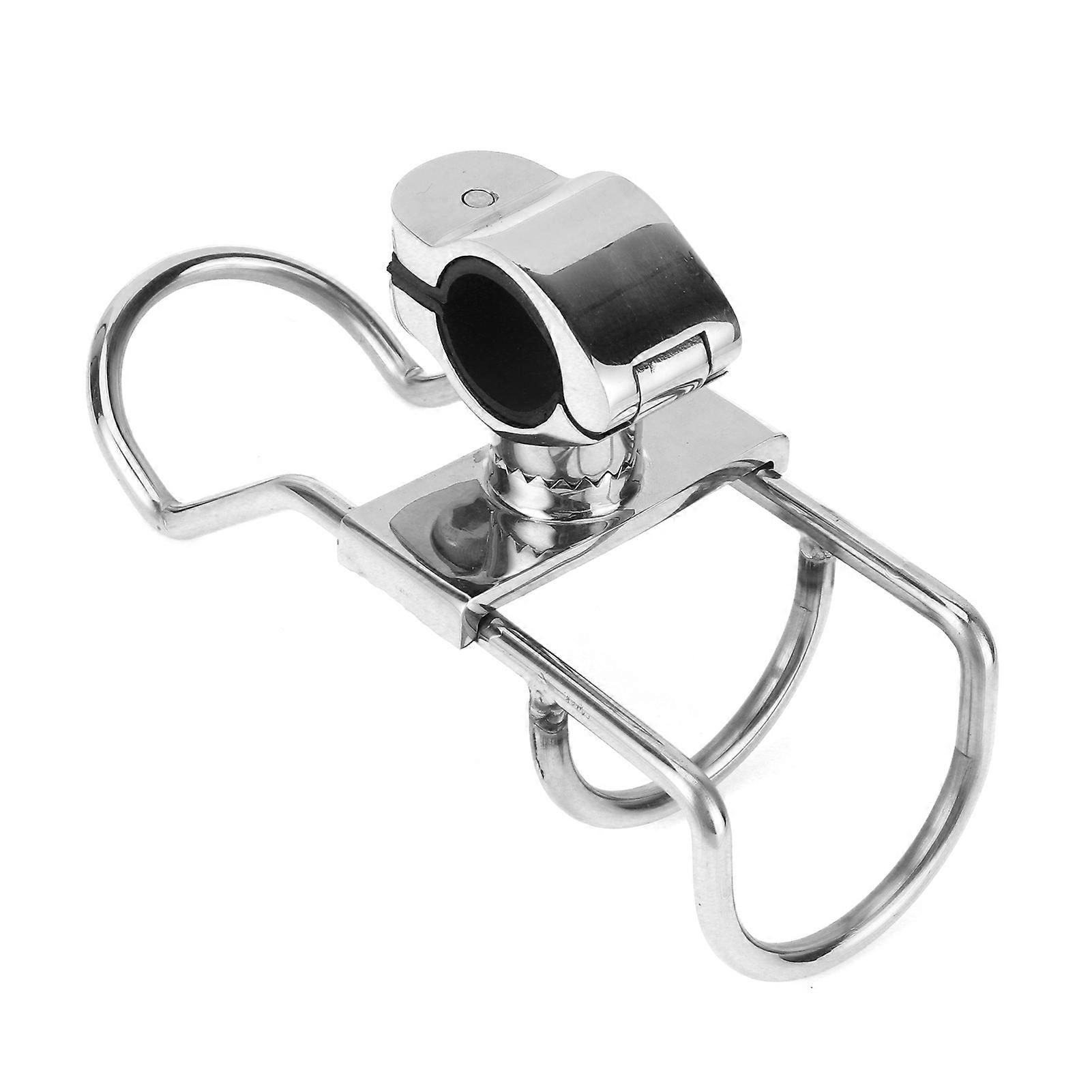 Boat Pole Bracket,Fishing Rod Rack Holder Stainless Steel Pole Clamp Boat Fishing Equipment Precision Engineered