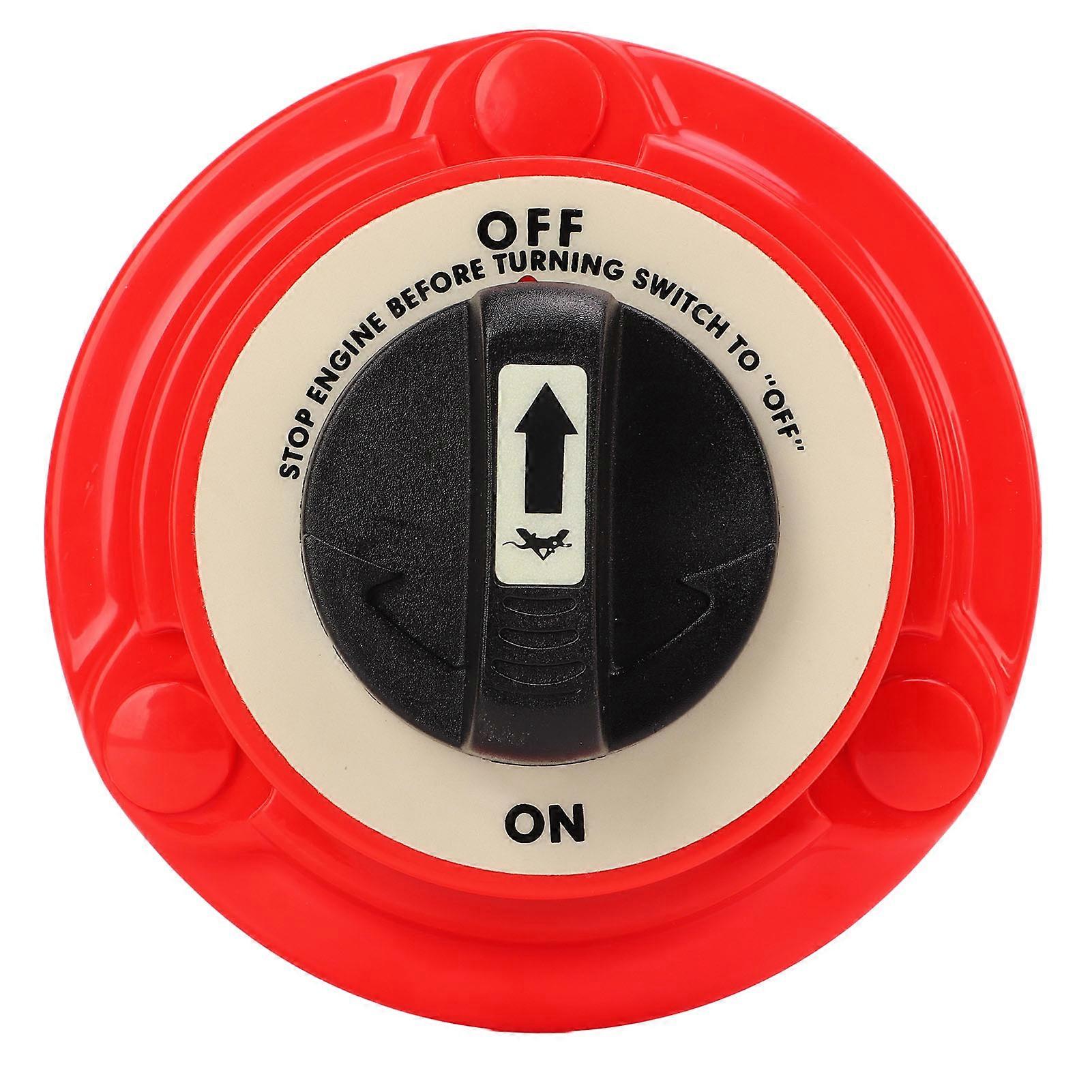 DC6‑32V Battery Power Off Switch Round On Off 2 Position 2 Terminal 300A Power Cut Off Switch for Marine Boat