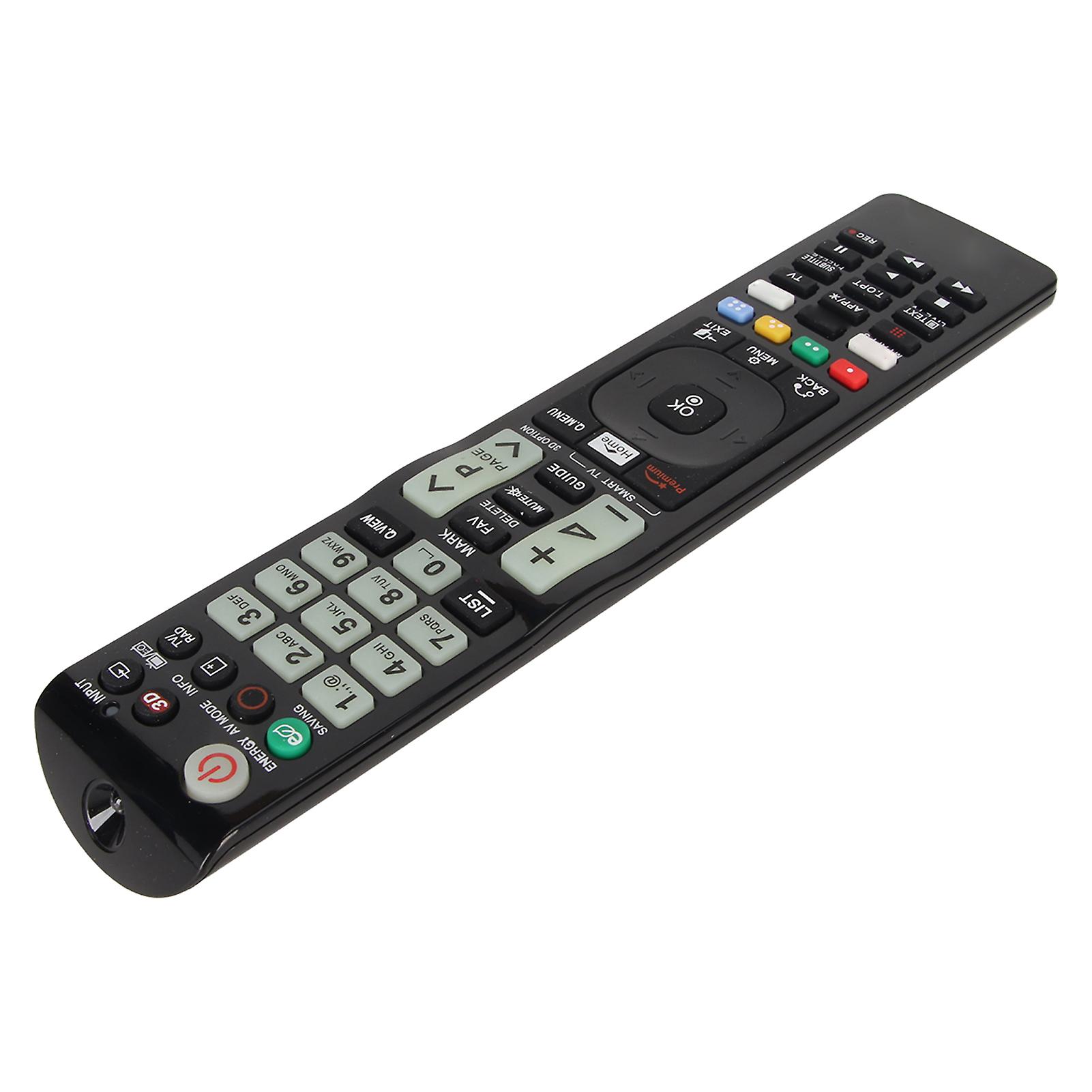 Universal TV Remote Control - Soft Buttons, Infrared Tech, Easy Setup, Durable ABS