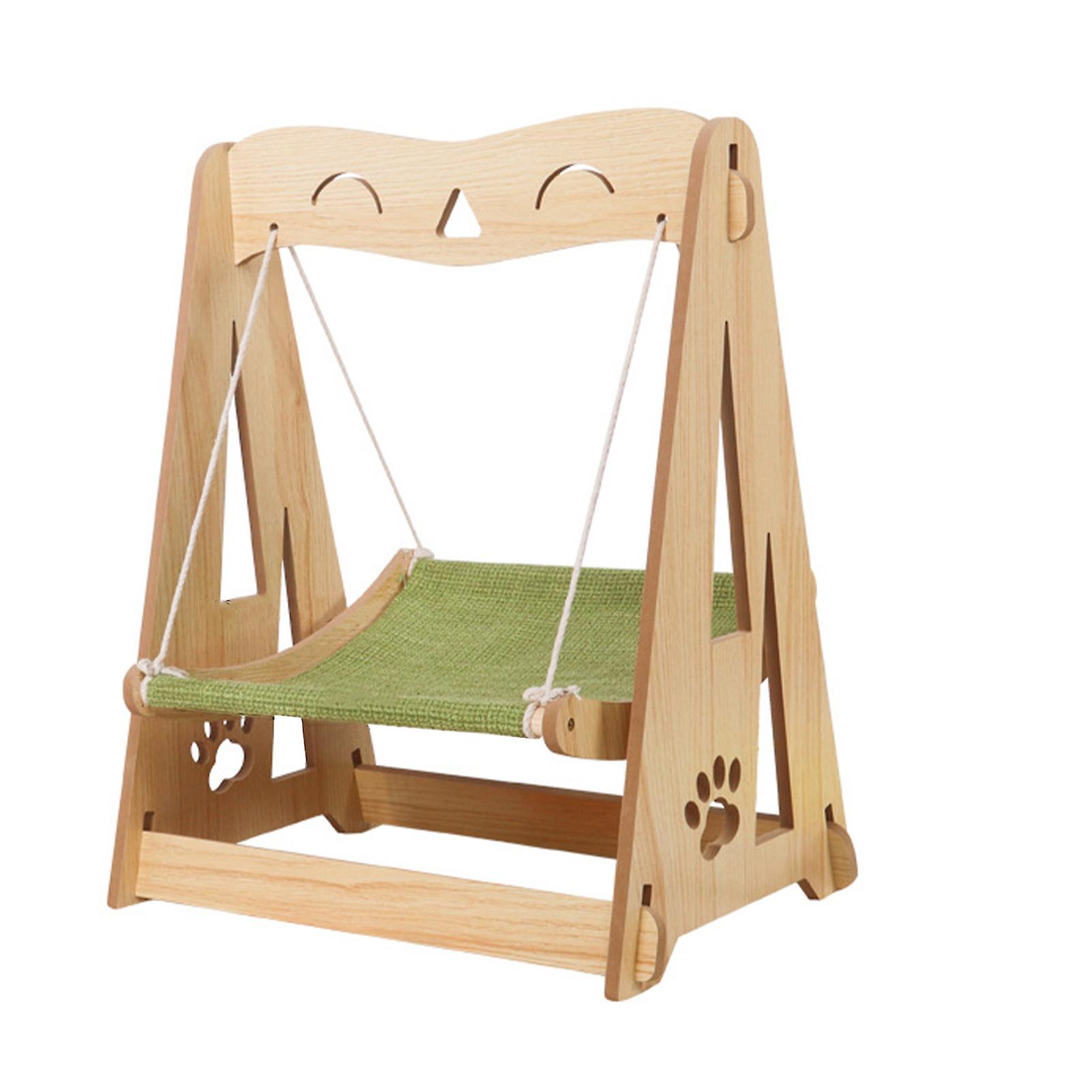 Wooden Cat Swing Hammock DC-006-2 Comfortable Breathable Bed