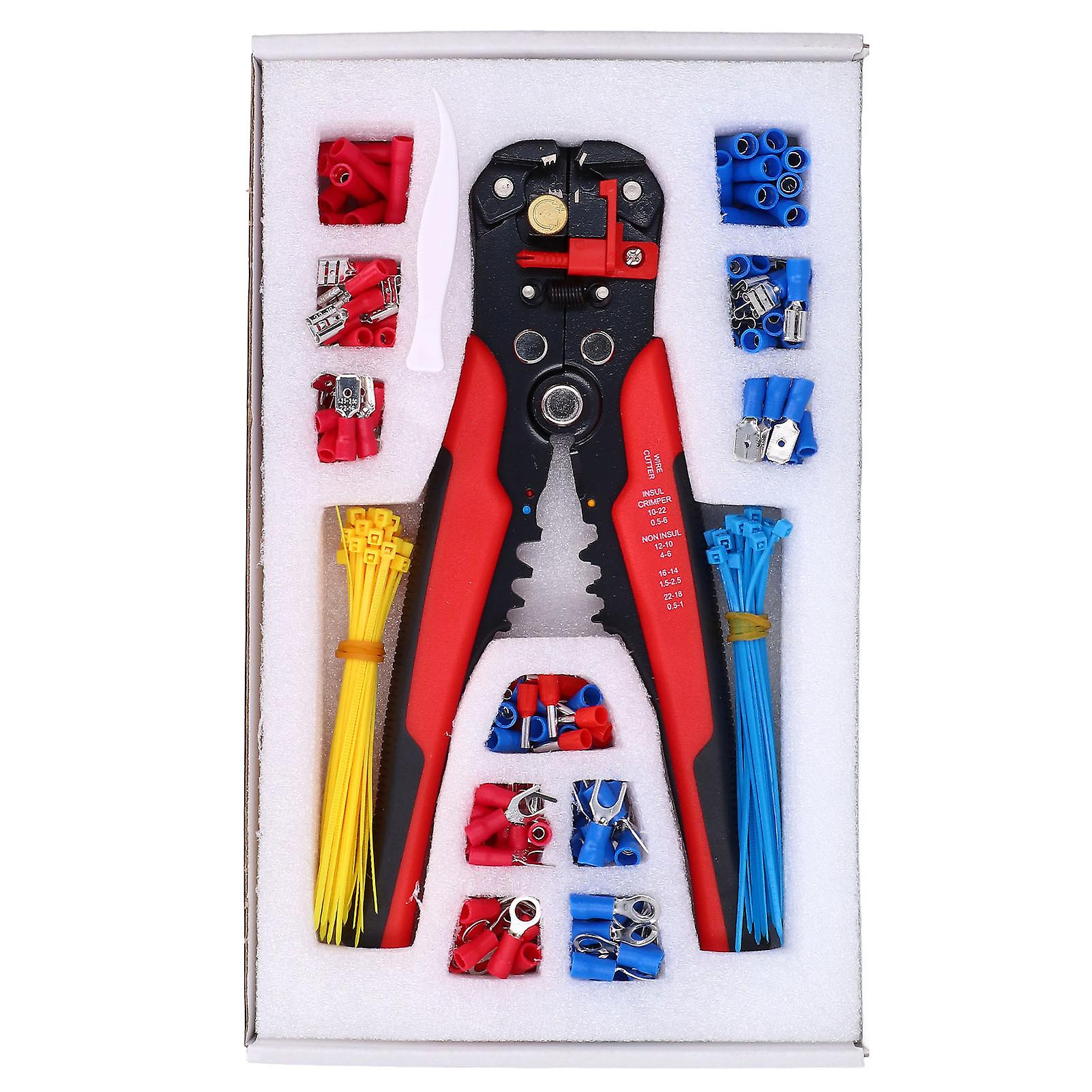 Wire Stripper Crimp Terminals Set Combination Insulated Crimping Tool Kit Hardware