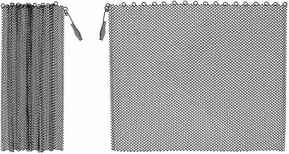 Fireplace Mesh Curtain,2pcs Mesh Screen Enhance The Style Of Fireplace, Wide Pannels Prevent Sparks Black - q36