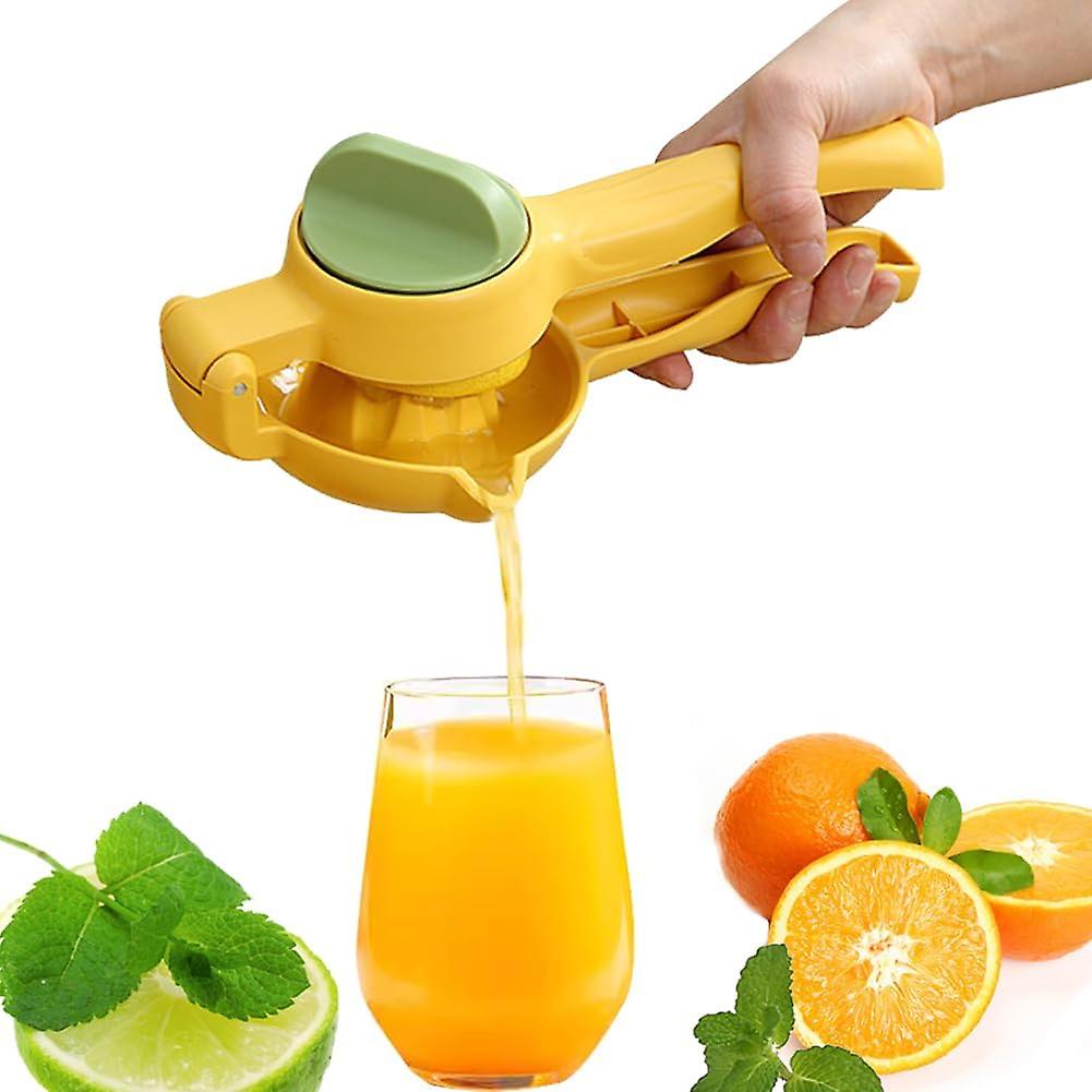 Dual-Action Citrus Press, One Size, Yellow
