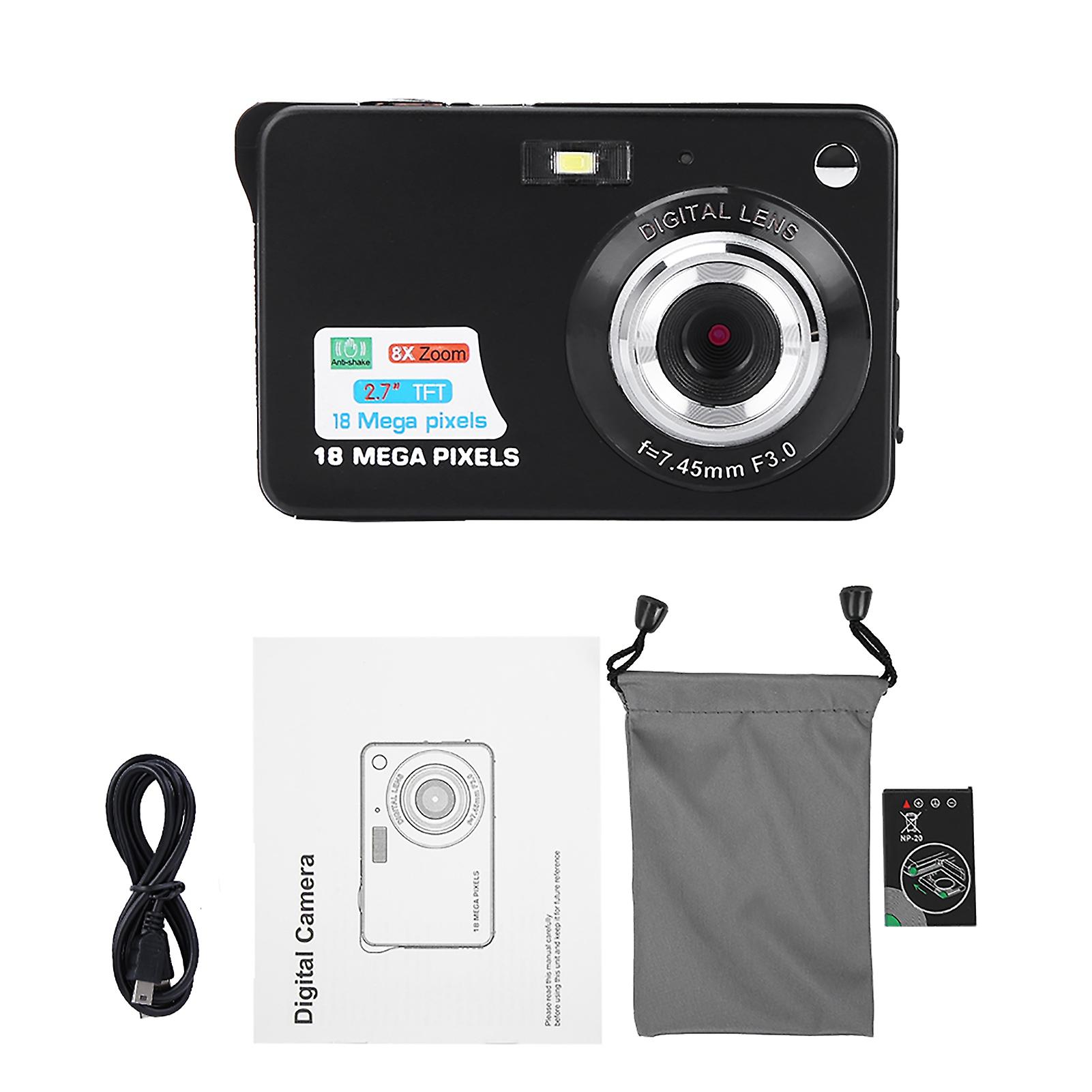 HD 2.7" Children's Digital Camera - Safe, Durable, Multi-Function with Wrist Strap