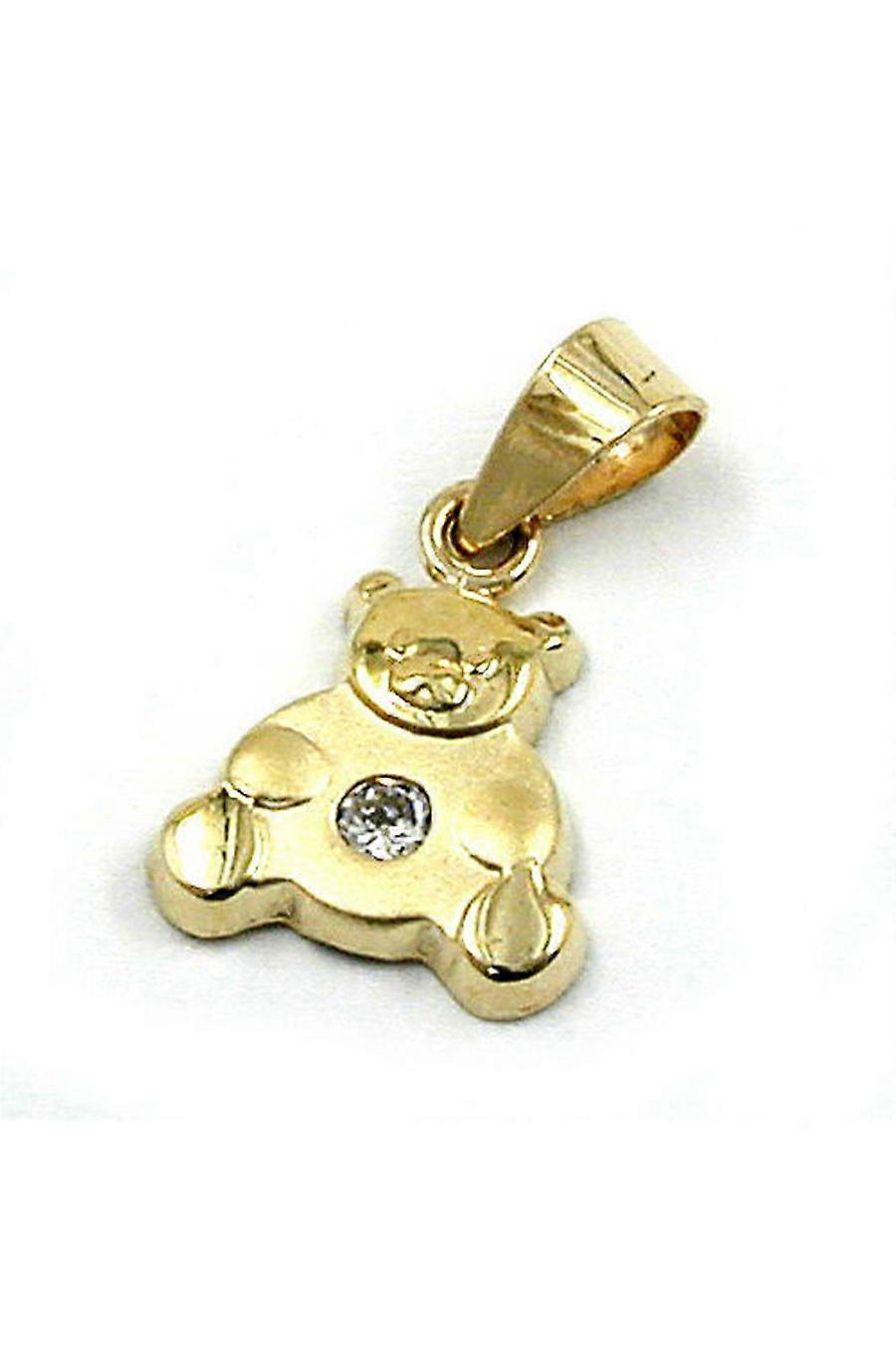 Pendant Bear Cubic Zirconia 9k Gold - Gl430271