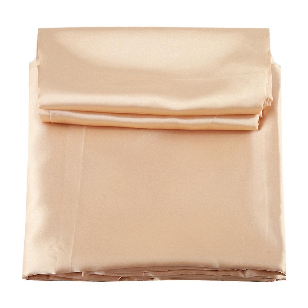 3 Pcs / Set Modern Style Artificial Silk Bedding Set Pillowcase Fitted Sheet (King)