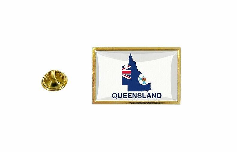 pine pine pine badge pine pin-apos;s country flag map Australia queensland