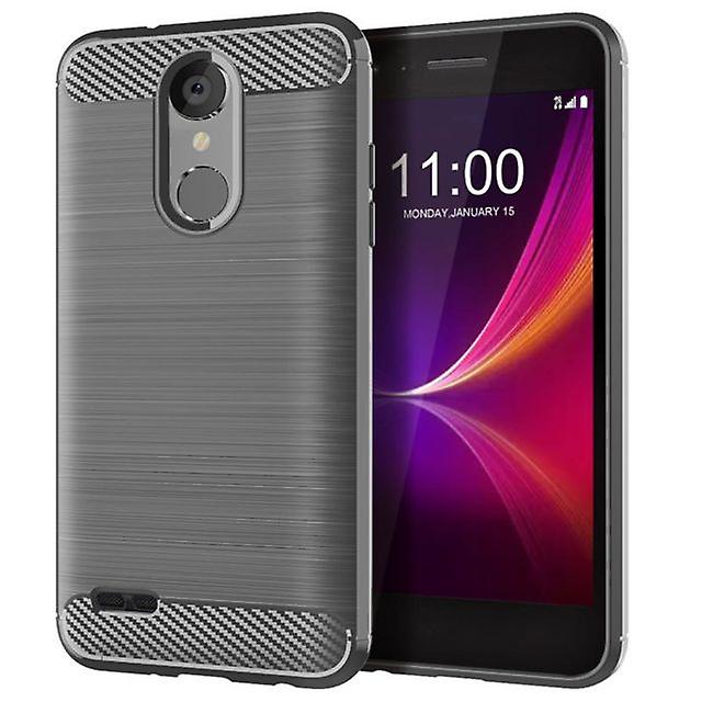 Durable Soft Protective Shell Case for LG Phoenix4 - Gray