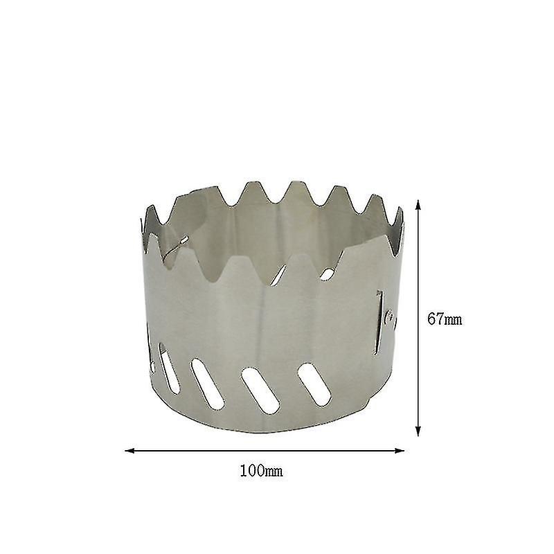 Alcohol Stove Windscreen- Titanium 2-in-1 Ultralight Rack Wind Screen for C
