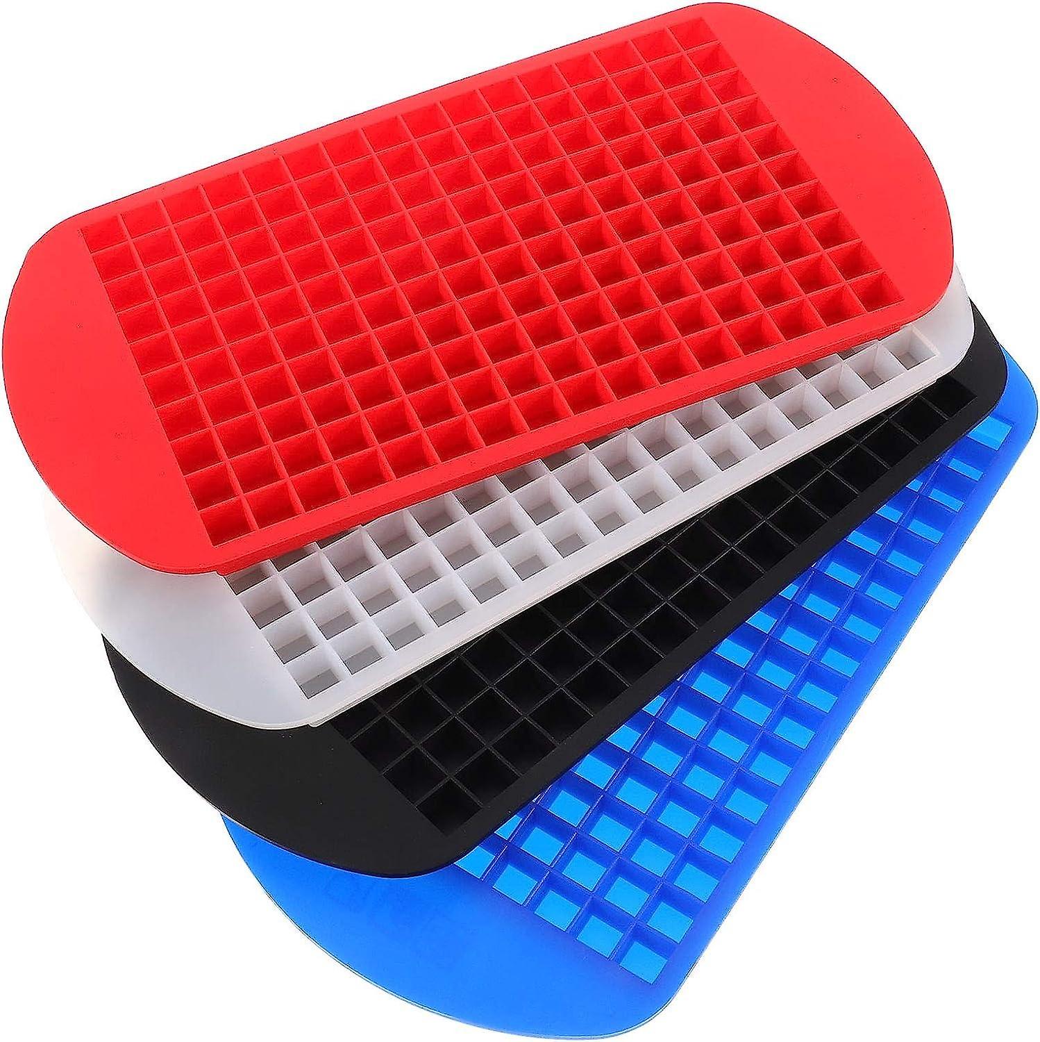 Mini ice cube trays, silicone ice cube mold mini pack of 4, ice cube tray 160, for kitchen, bars, wh