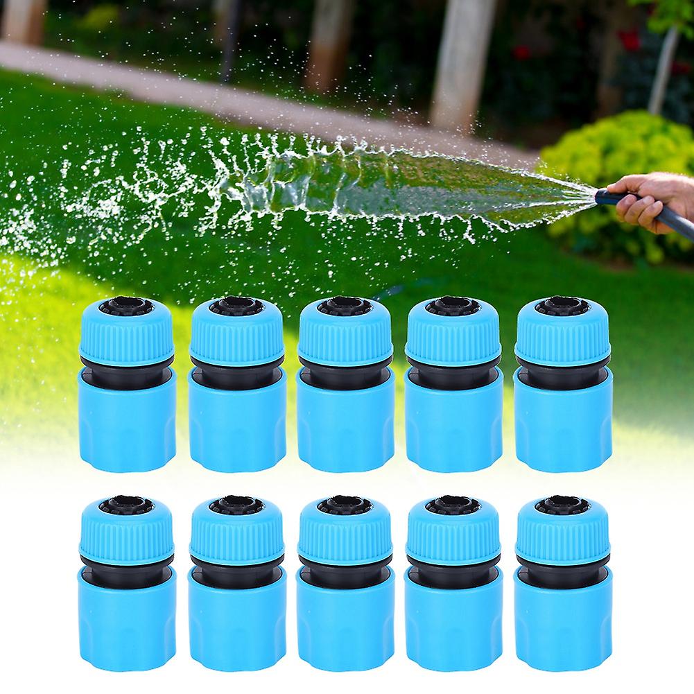 10Pcs G1/2in Water Pipe Quick Connector Nipple Joint Adapter Gardening Irrigation Tools