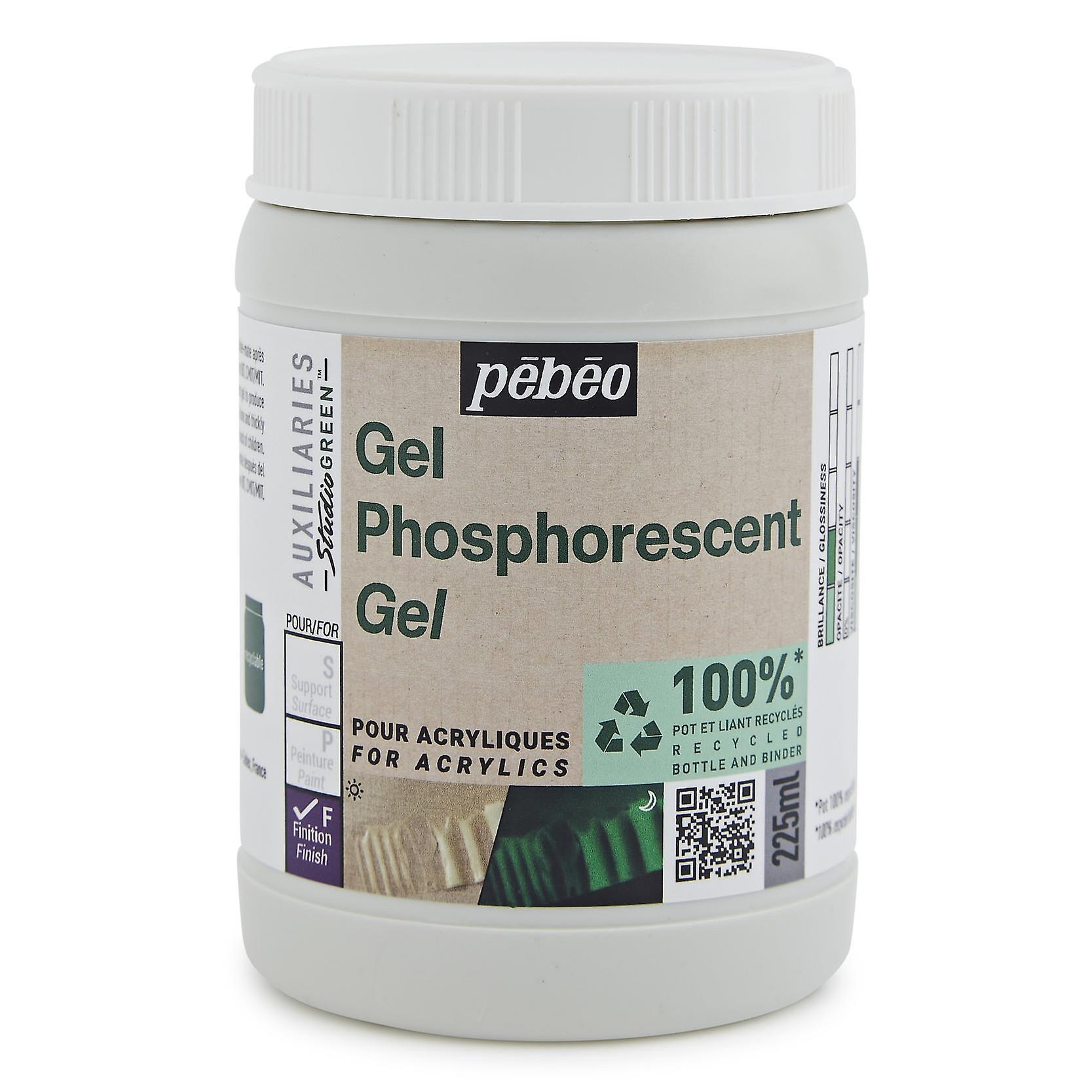 Pebeo Studio GREEN Phosphorescent Gel 225ml
