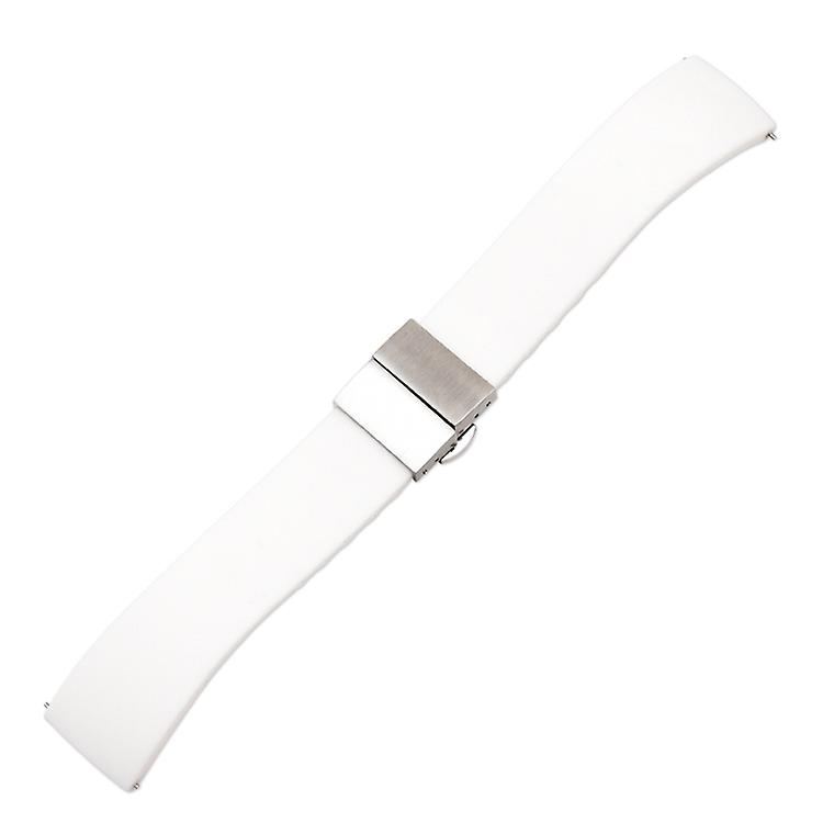 Universal Double Push Button Silicone Strap With Quick Release Closure Lugs