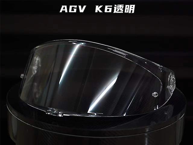 K6 קסדת מגן אופנוע מלא פנים קסדת מגן עדשת ראיית לילה מגן מקרה עבור AGV K6